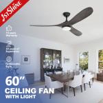 1stshine's Customized Wooden Ceiling Fan with Light The Perfect Addition to Any Space for sale