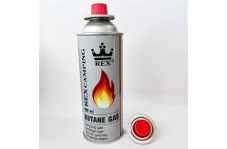 China CMYK Printing Mini 220g Butane Gas Cartridge For Camping Bbq supplier