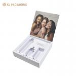 White Printing Paper Cosmetic Paper Box Magnetic Closure Packaging Box With EVA for sale