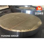 ASTM B171 C46400 / C44300 Brass Alloy Tube Sheet Heat Exchanger Tube Plate for sale