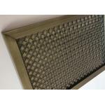 Frame Design Metal Architectural Wire Mesh Screen With Antique Copper