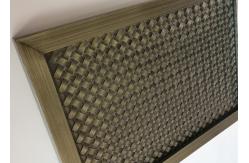 China Frame Design Metal Architectural Wire Mesh Screen With Antique Copper supplier