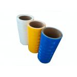 Heavy Duty  High Intensity Prismatic Reflective Sheeting , Fluorescent Yellow Reflective Vinyl for sale