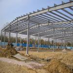 China Prefabricated Two Storey Metal Garage Workshop Light Portal Frame Galvanized manufacturer