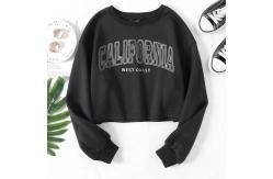 China Plus Size Oversized Sweatshirt Polyester Crew Neck Lined Design supplier
