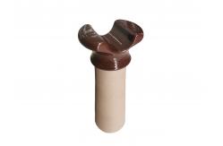 China Customerized transmission line post porcelain insulator 11KV / no glaze body supplier