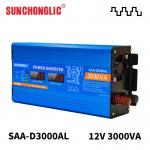 3000w Modified Sine Wave Inverter 1A USB Power Inverter Dc 12v To Ac 220v for sale