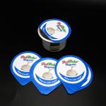 Oripack ODM Blue Yogurt Foil Lids Precut Heat Seal Lids Environmental Protective for sale