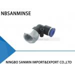 PLF Tube Air Pneumatic Push In Plastic Female Elbow Fitting Tube Thread Sanmin for sale