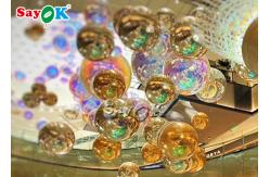 China Gold And Silver 2.5m Waterproof Inflatable Mirror Ball For Party supplier