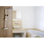 Exposed Copper Thermostatic Shower Set 8 Inch ABS Handheld Head ROVATE for sale