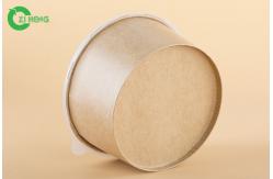 China Microwavable Paper Food Bowls With Lids 42 Oz Eco Friendly For Noodles supplier