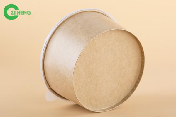 Microwavable Paper Food Bowls With Lids 42 Oz Eco Friendly For Noodles