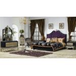OEM ODM ISO14001 Luxury Style Classic Wooden Bedroom Set 4 Piece Customized for sale