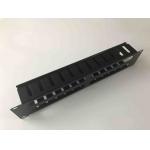 2u Horizontal Cable Management , Dustproof 19 Inch Rack Cable Management With Cover