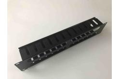 China 2u Horizontal Cable Management , Dustproof 19 Inch Rack Cable Management With Cover supplier