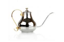 China bar cafe 650ml stainless steel gooseneck kettle pour over coffee hand drip pot supplier