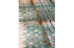 China Gabion Machine 80*100mm Mesh Box for Flooding Protection PVC Coated Wire supplier