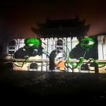 Mapping 3D Facade Projector Hall Architecture Projective Texture Animation Curved Screen for sale