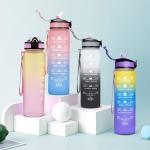 32oz Gym Plastic Motivational Water Jug Tritan Sports Water Bottle