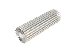 China Silvery Anodized Aluminum Heatsink Extrusion Profiles LED Heat Sink 6061 T5 supplier