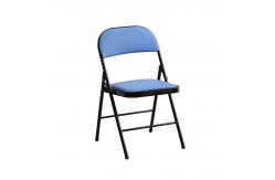 China Triple Braced Double Hinged Thick 1.0mm Metal Folding Chair supplier