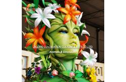 China Enchanted Illuminated Flower Fairy Sculpture With Crystal Energy Legs | Botanical Fantasy Light Art supplier