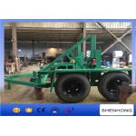 4 Tyre Underground Cable Installation Tool Cable Drum Carrier 12 Ton Load Capacity for sale