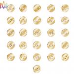 8.5mm 26Pcs A-Z Stainless Steel Letter Charms For Jewelry for sale