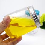 68mm Diameter Clear Drop Shaped Empty Juice Bottles With Screw Cap