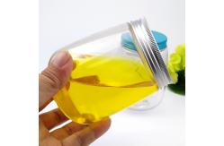 China 68mm Diameter Clear Drop Shaped Empty Juice Bottles With Screw Cap supplier