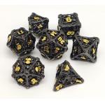 Practical Metal RPG Dice Set Hand Polished For DND And MTG Gaming for sale