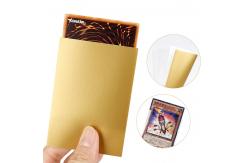 China Golden Back Matte Textured Consistently Cutting Premium 62x89 Card Sleeves Yugioh supplier