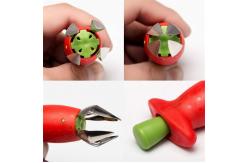 China Ergonomic Strawberry Stem Remover Tool , Commercial Strawberry Slicer supplier