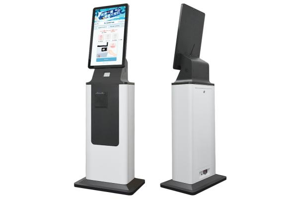 Wall Mounted Self Cashier Machine With 10points Capacitive Touch And Biometric Authentication