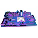 Custom Purple Gigantic Inflatable Theme Park / Kids Trampoline Park for sale