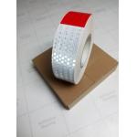 Outdoor Prism Emergency Vehicle Red And Silver Reflective Tape  For Cars PVC High Visibility for sale