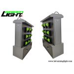 Fast Charging Miners Helmet Light 18 Unit Double Sided Small Safety Charging Cabinet