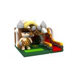 New Commercial Inflatable Stone Age Jumping Bouncy Castle Bed Primitive Man and Bone Theme Bounce House Slide Combo for sale