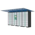 LCD Display Parcel Delivery Lockers , 3G / 4G / GPRS Remote Control Home Parcel Locker System for sale