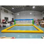 Outdoor Airtight Inflatable Volleyball Field Inflatable Volleyball Court Water Sports Game Pool For Rental for sale