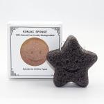 OEM ODM Bamboo Charcoal Konjac Sponge Soft Bathing Scrubbing Sponge for sale