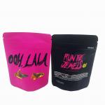 Eco Recyclable Pink Food Stand Up Packaging Bag Reusable Waterproof Bags With Zipper for sale