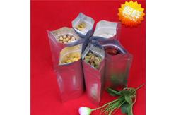 China customized printed aluminum foil packaging bags with k and clear window supplier