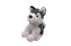 China Talking Back Recording Plush Toy Repeating Husky With Long Fur supplier