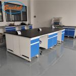 Corrosion Resistant Lab Bench Table Steel Wood Material Waterproof for sale