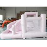 Jumping Castle Slide Inflatable Pastel Pink Inflatable Bouncer White Bounce Jumping House for sale