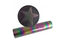 China Elastic Rainbow Heat Transfer Reflective Film Easy To Cut And Laser Cut supplier
