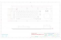 China Dustproof Industrial Computer Keyboard Metal With Touchpad And Mouse Keys supplier