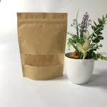 Food Storage Sealing Kraft  Stand Up Pouch Custom Logo for sale